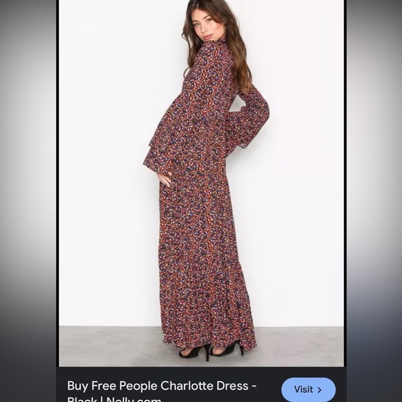 Free People Charlotte Tie-Front Print Maxi Dress - Picture 3 of 16